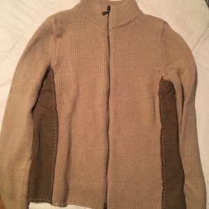 Ann Taylor zip cardigan sweater
